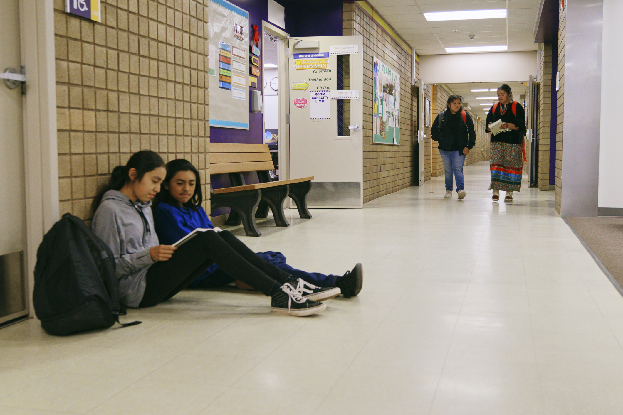 Navajo high school students